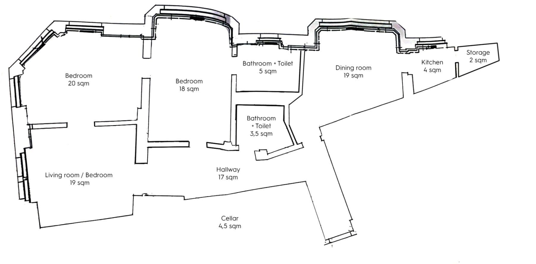 Prenájom bytu 4-izbový 112 m², Pštrossova, Praha, Praha Prenájom bytu 4-izbový 112 m², Pštrossova, Praha, Praha
