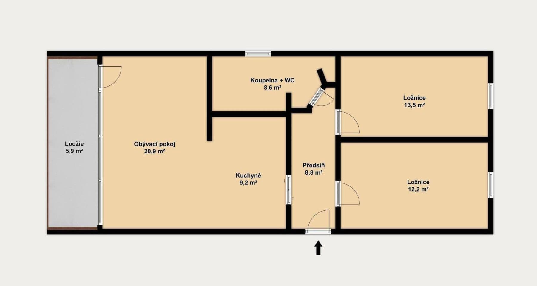 Predaj bytu 3-izbový 76 m², Stříbrského, Praha, Praha Predaj bytu 3-izbový 76 m², Stříbrského, Praha, Praha