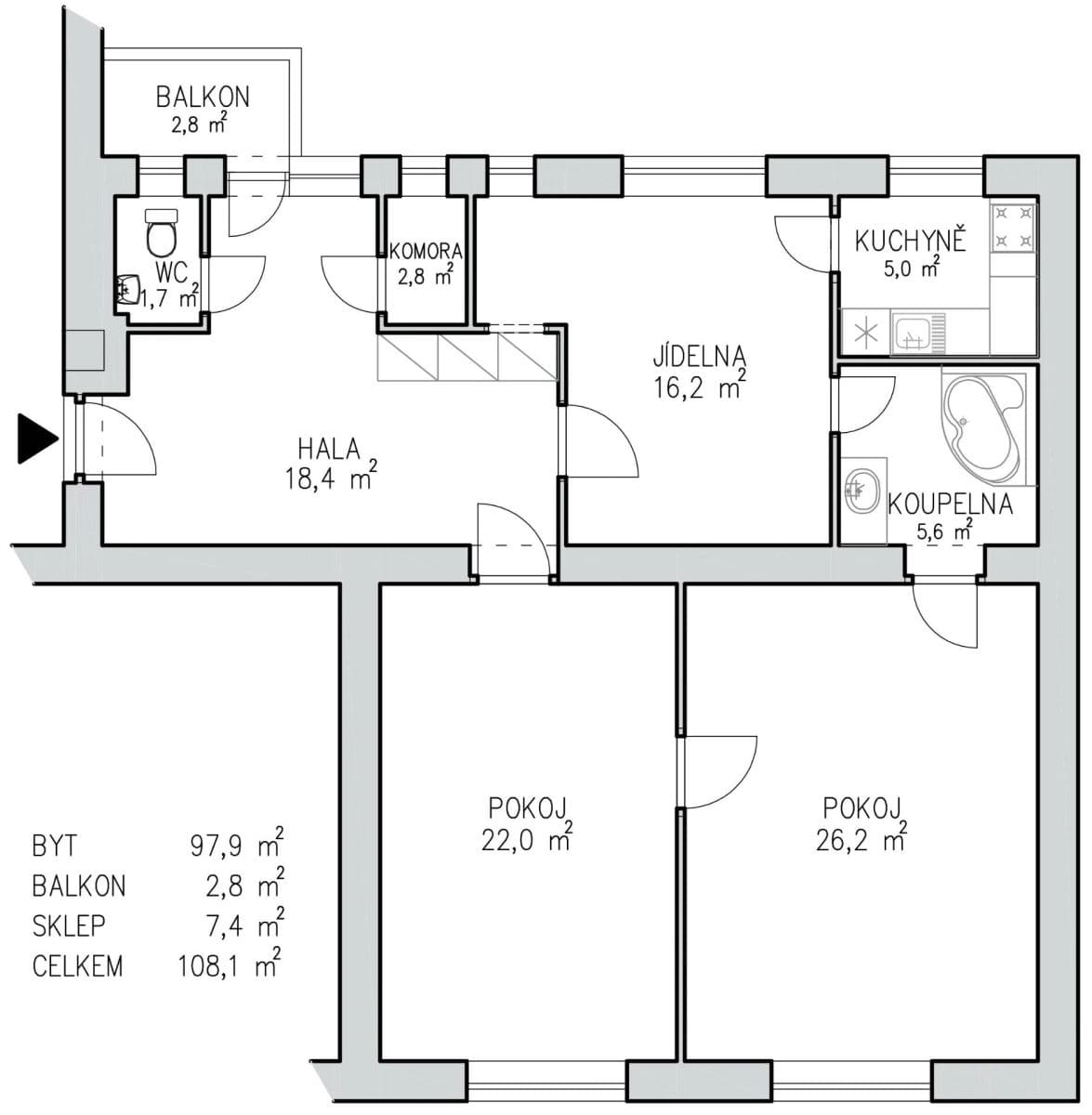 Prenájom bytu 3-izbový 108 m², Botanická, Brno, Jihomoravský kraj Prenájom bytu 3-izbový 108 m², Botanická, Brno, Jihomoravský kraj
