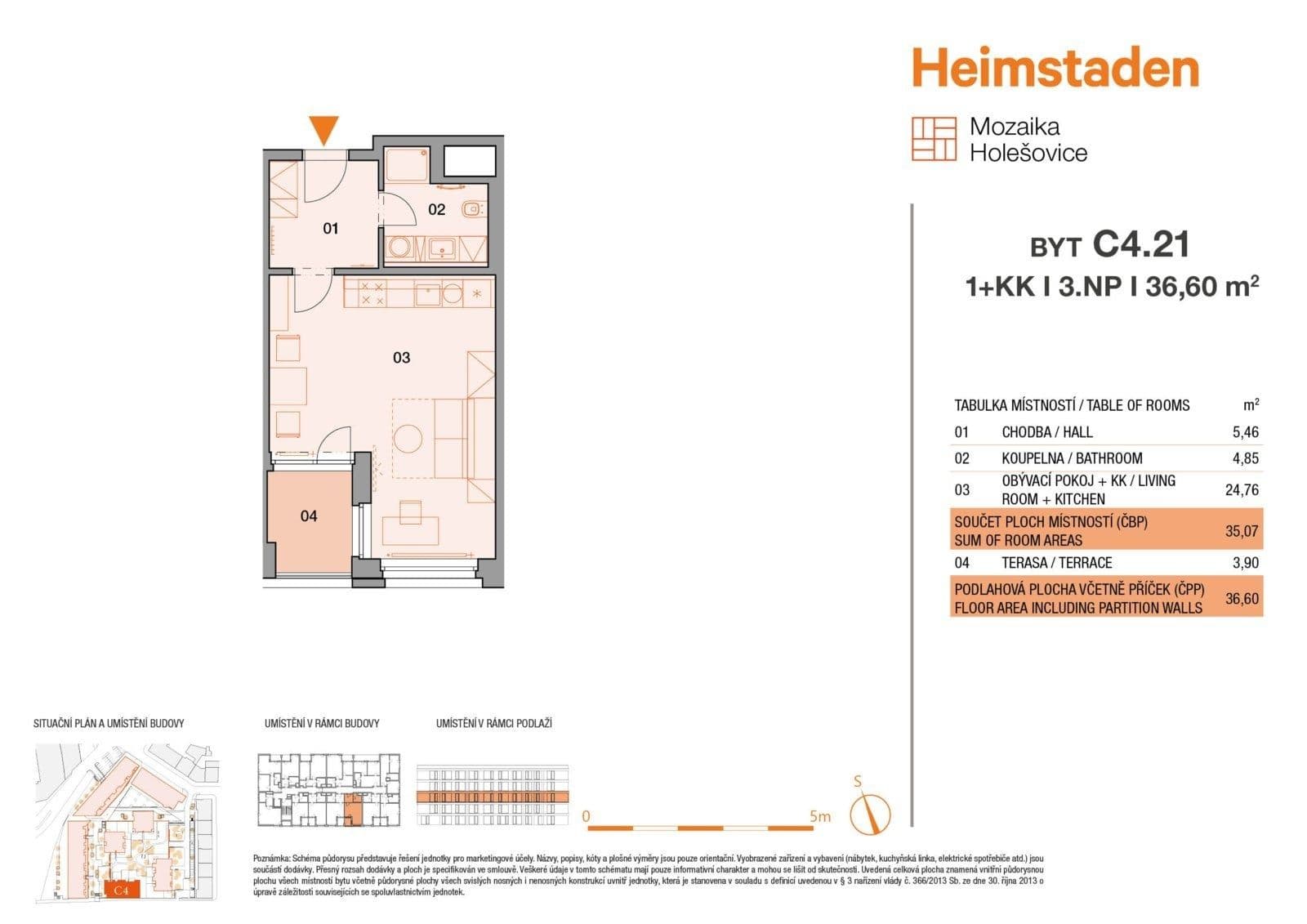 Prenájom bytu 1-izbový 37 m², Vrbenského, Praha, Praha Prenájom bytu 1-izbový 37 m², Vrbenského, Praha, Praha