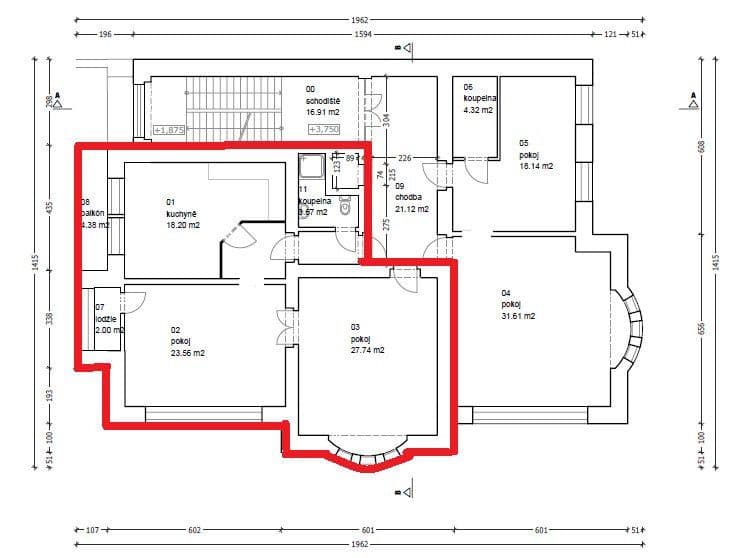Prenájom bytu 78 m², náměstí Tomáše Garrigue Masaryka, Poděbrady, Středočeský kraj Prenájom bytu 78 m², náměstí Tomáše Garrigue Masaryka, Poděbrady, Středočeský kraj