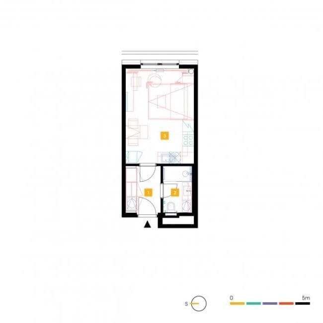 Prenájom bytu 1-izbový 27 m², Mukařovského, Praha, Praha Prenájom bytu 1-izbový 27 m², Mukařovského, Praha, Praha