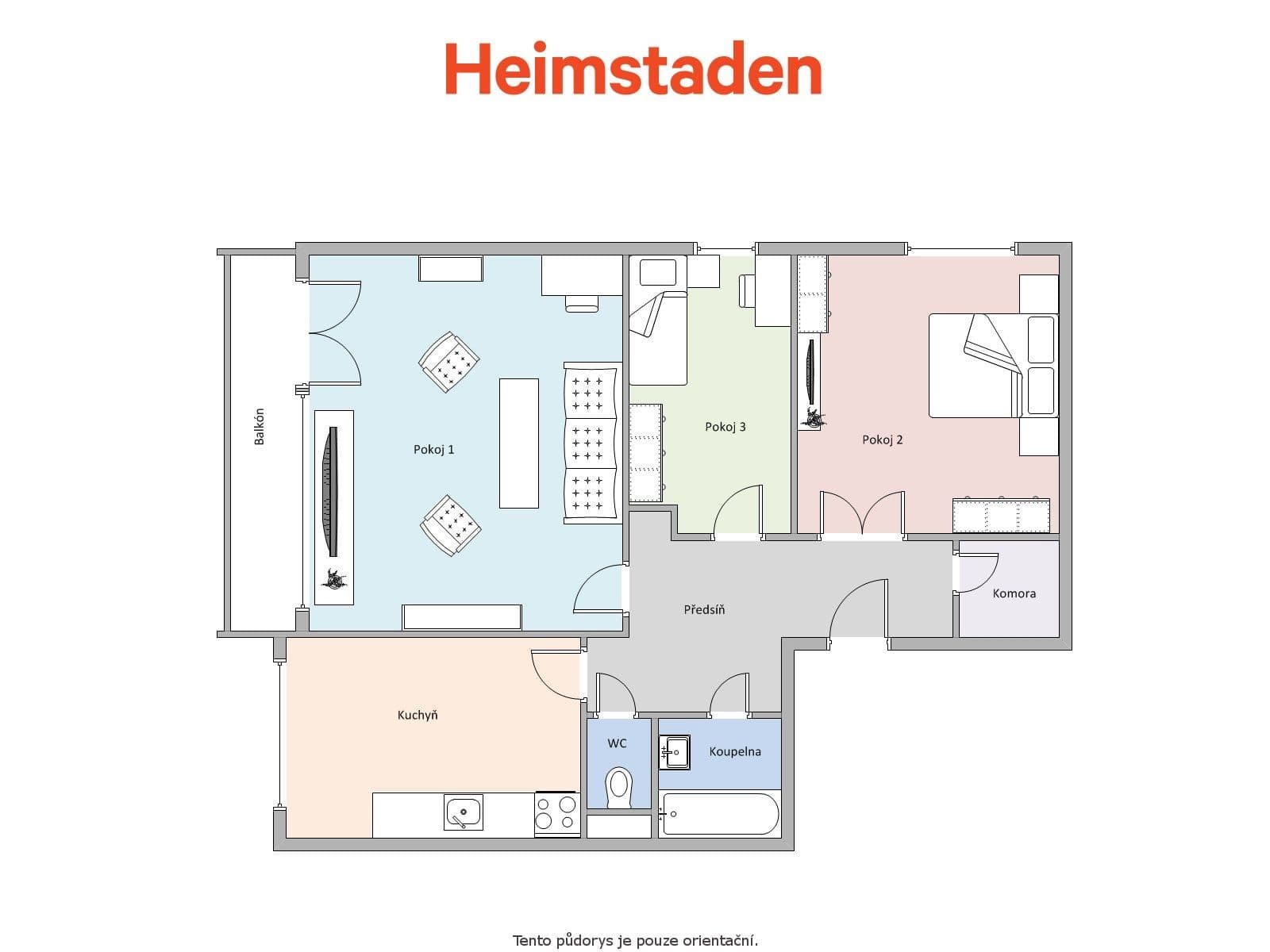 Prenájom bytu 3-izbový 69 m², Okružní, Orlová, Moravskoslezský kraj Prenájom bytu 3-izbový 69 m², Okružní, Orlová, Moravskoslezský kraj