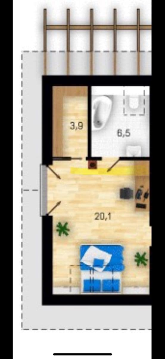 Prenájom bytu 1-izbový 31 m², Sedláčkova, Roztoky, Středočeský kraj Prenájom bytu 1-izbový 31 m², Sedláčkova, Roztoky, Středočeský kraj