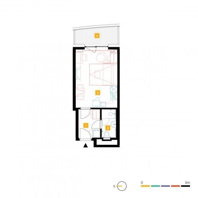Prenájom bytu 1-izbový 27 m², Mukařovského, Praha, Praha Prenájom bytu 1-izbový 27 m², Mukařovského, Praha, Praha
