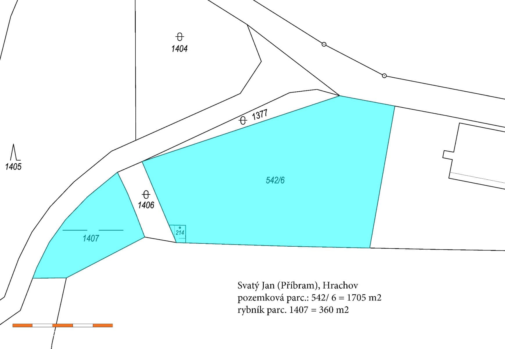 Predaj pozemku 2.065 m², Svatý Jan, Středočeský kraj Predaj pozemku 2.065 m², Svatý Jan, Středočeský kraj