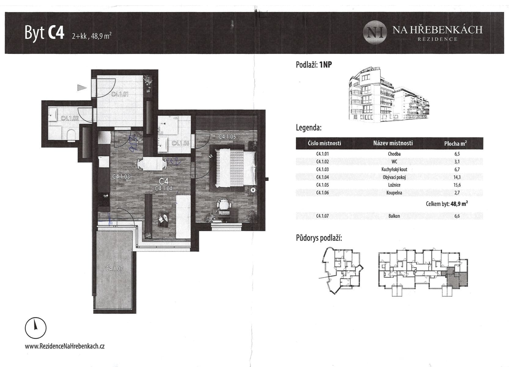 Prenájom bytu 49 m², U Okrouhlíku c, Praha, Praha Prenájom bytu 49 m², U Okrouhlíku c, Praha, Praha