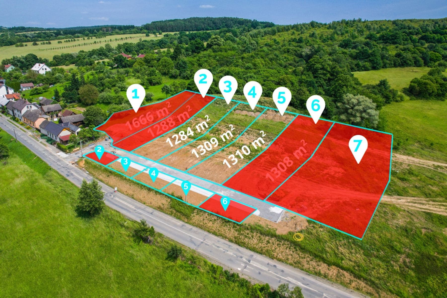 Predaj pozemku 1.310 m², Ludkovice, Zlínský kraj Predaj pozemku 1.310 m², Ludkovice, Zlínský kraj