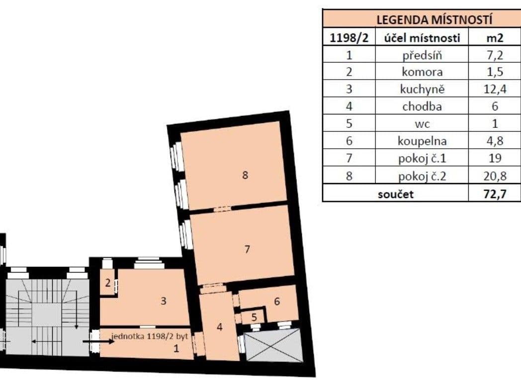 Prenájom bytu 3-izbový 72 m², Soukenická, Praha, Praha Prenájom bytu 3-izbový 72 m², Soukenická, Praha, Praha