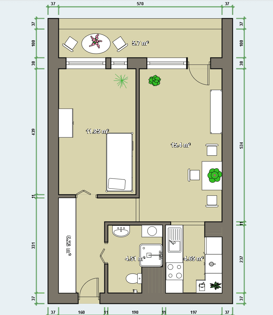 Prenájom bytu 2-izbový 42 m², Anny Drabíkové, Praha, Praha Prenájom bytu 2-izbový 42 m², Anny Drabíkové, Praha, Praha