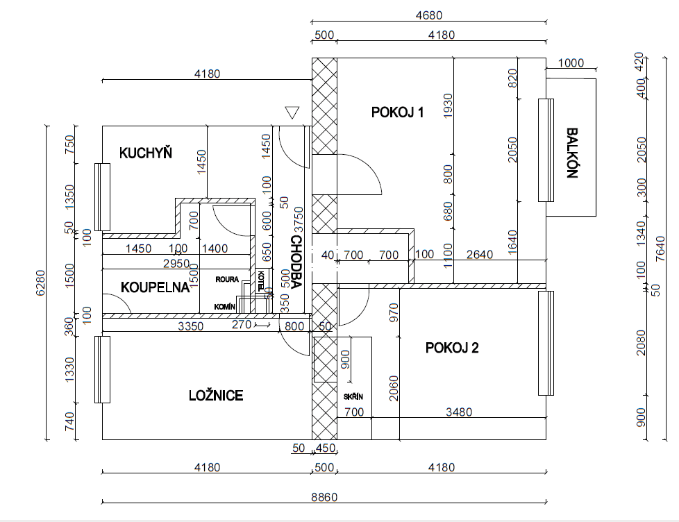 Prenájom bytu 3-izbový 61 m², Javorová, Hustopeče, Jihomoravský kraj Prenájom bytu 3-izbový 61 m², Javorová, Hustopeče, Jihomoravský kraj