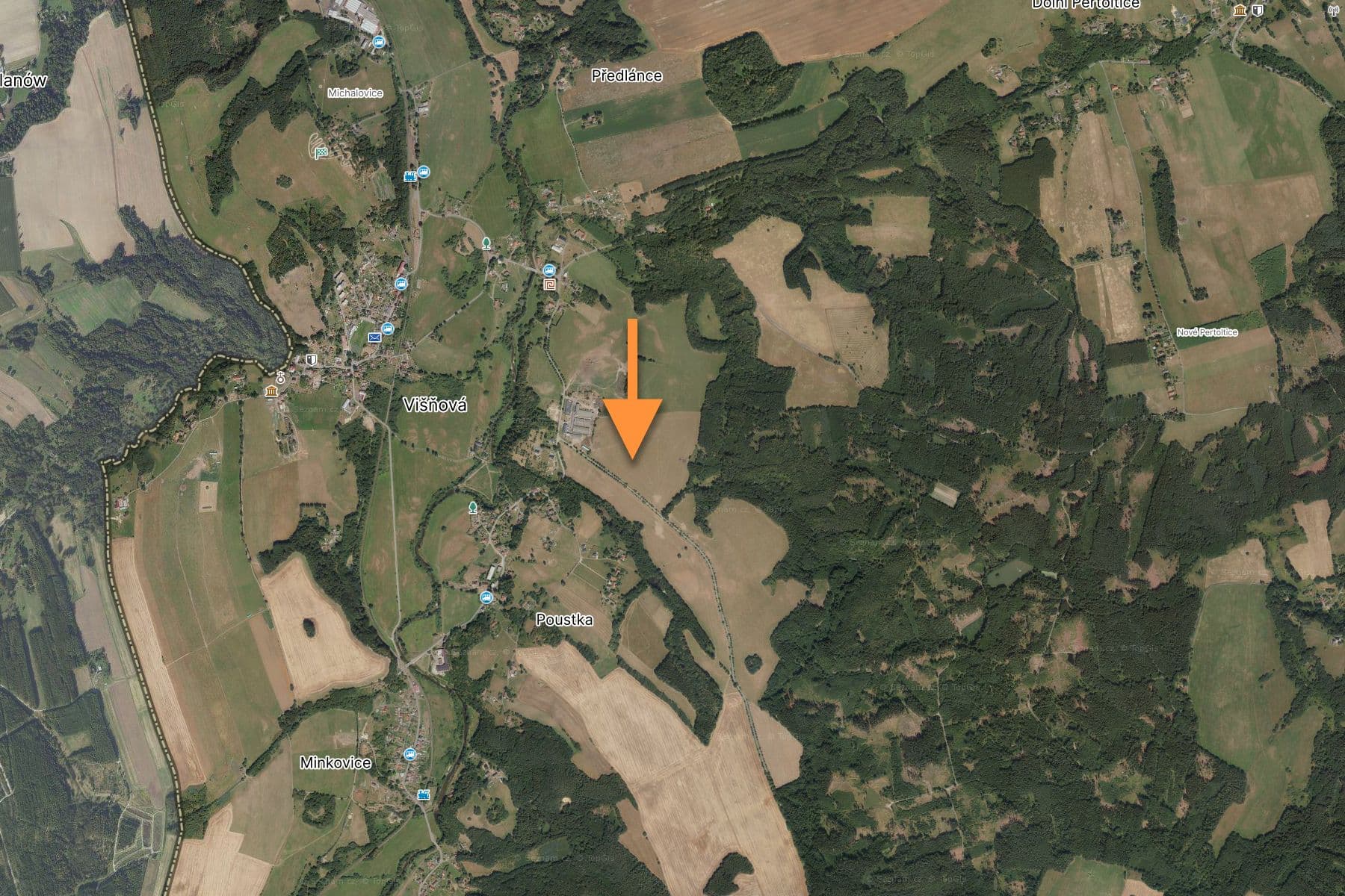 Predaj pozemku 10.156 m², Višňová, Liberecký kraj Predaj pozemku 10.156 m², Višňová, Liberecký kraj