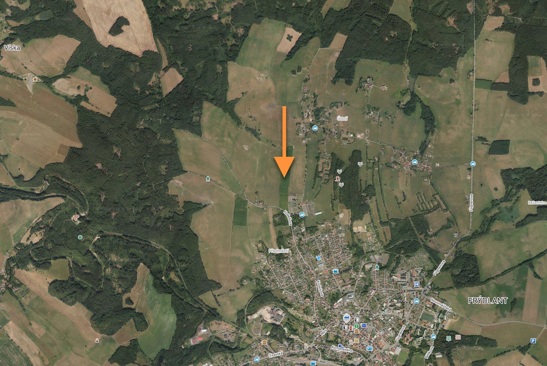 Predaj pozemku 50.397 m², Frýdlant, Liberecký kraj Predaj pozemku 50.397 m², Frýdlant, Liberecký kraj