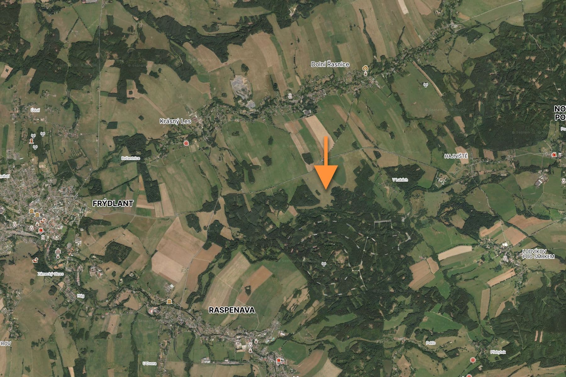 Predaj pozemku 6.397 m², Krásný Les, Liberecký kraj Predaj pozemku 6.397 m², Krásný Les, Liberecký kraj