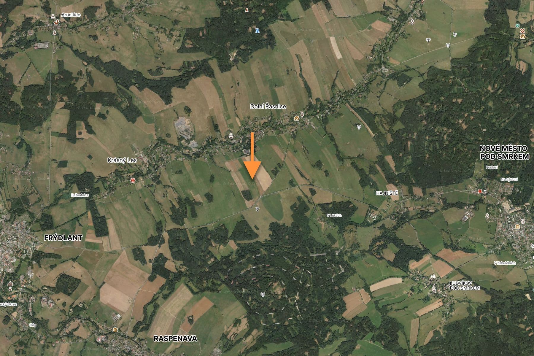 Predaj pozemku 54.591 m², Krásný Les, Liberecký kraj Predaj pozemku 54.591 m², Krásný Les, Liberecký kraj