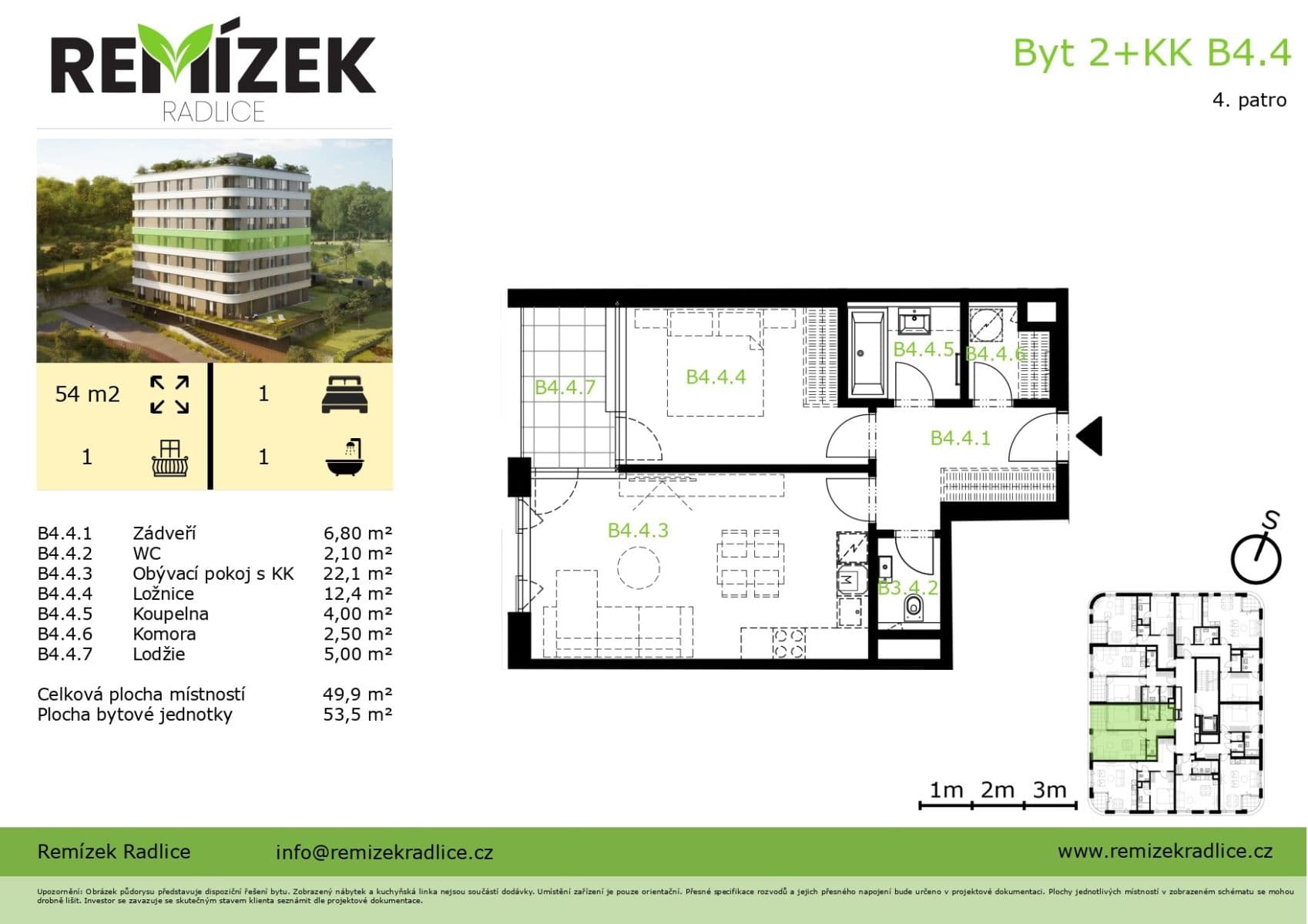 Prenájom bytu 2-izbový 59 m², U Komína, Praha, Praha Prenájom bytu 2-izbový 59 m², U Komína, Praha, Praha