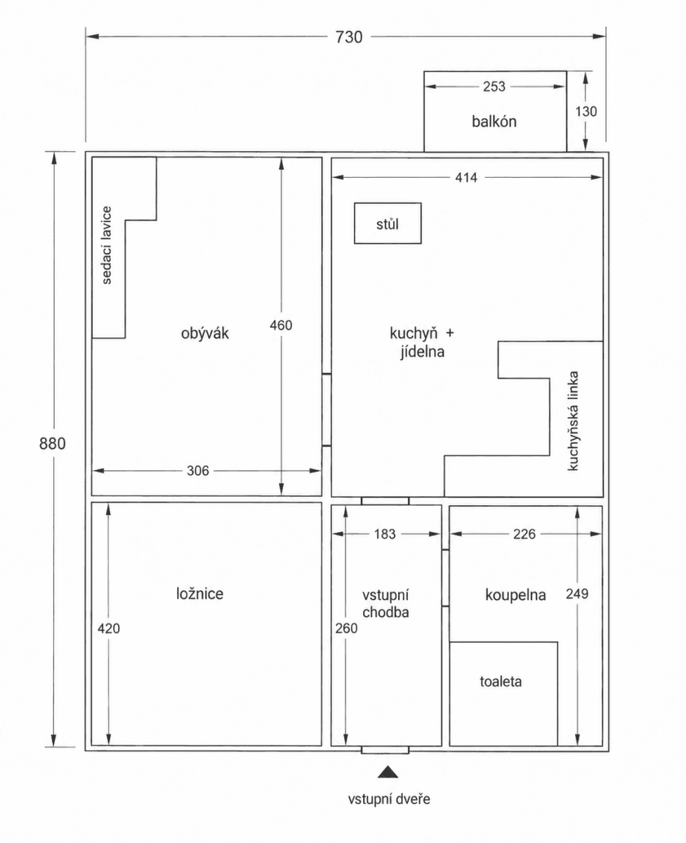 Prenájom bytu 3-izbový 64 m², Ecksteinova, Chýně, Středočeský kraj Prenájom bytu 3-izbový 64 m², Ecksteinova, Chýně, Středočeský kraj