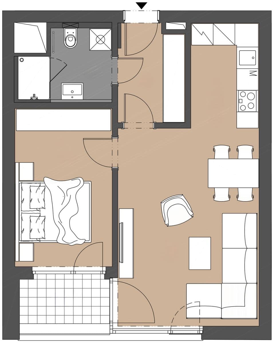 Prenájom bytu 2-izbový 54 m², Plzeňská, Praha, Praha Prenájom bytu 2-izbový 54 m², Plzeňská, Praha, Praha