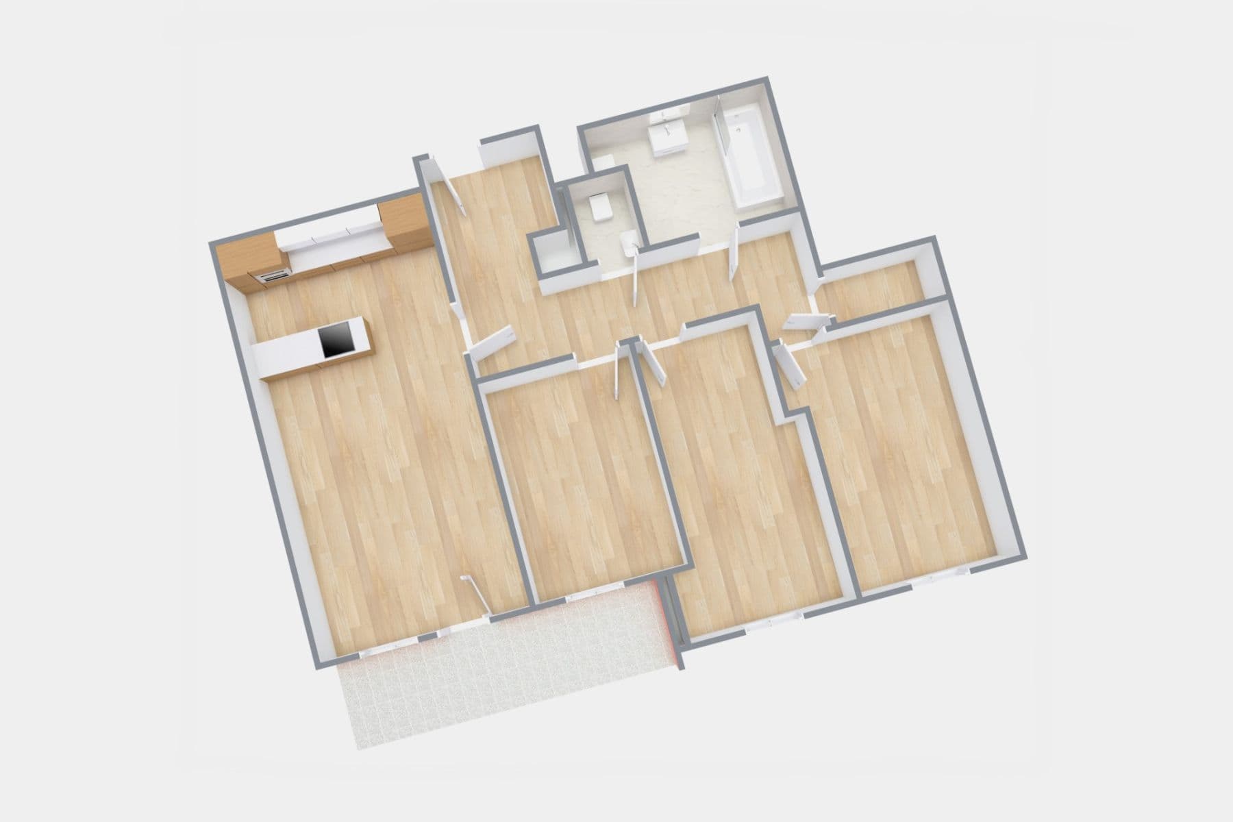 Prenájom bytu 4-izbový 94 m², Terezínská, Praha, Praha Prenájom bytu 4-izbový 94 m², Terezínská, Praha, Praha