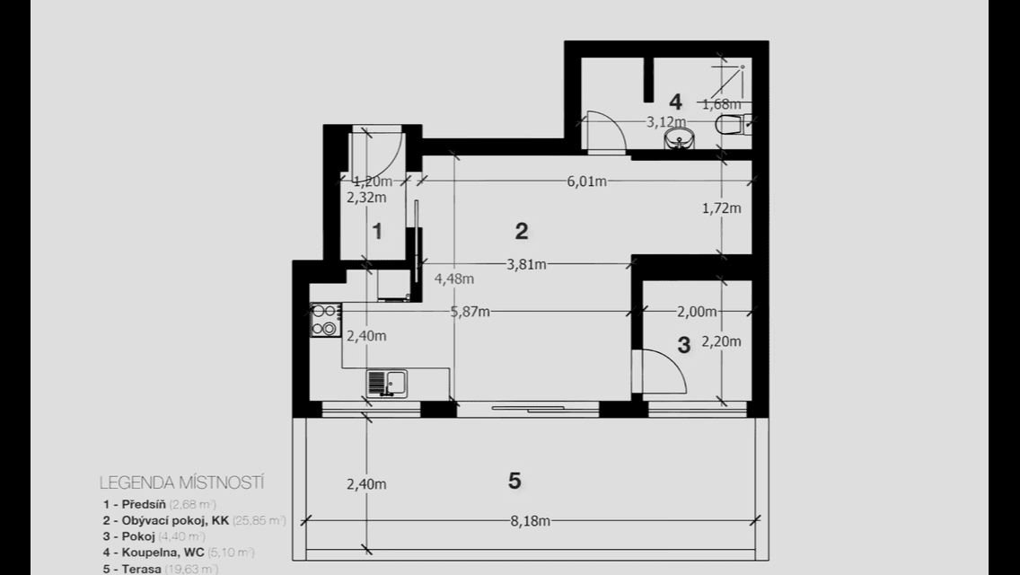 Predaj bytu 1-izbový 58 m², Patočkova, Praha, Praha Predaj bytu 1-izbový 58 m², Patočkova, Praha, Praha