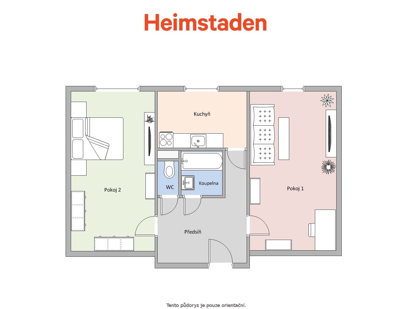 Prenájom bytu 2-izbový 52 m², Kosmonautů, Karviná, Moravskoslezský kraj Prenájom bytu 2-izbový 52 m², Kosmonautů, Karviná, Moravskoslezský kraj