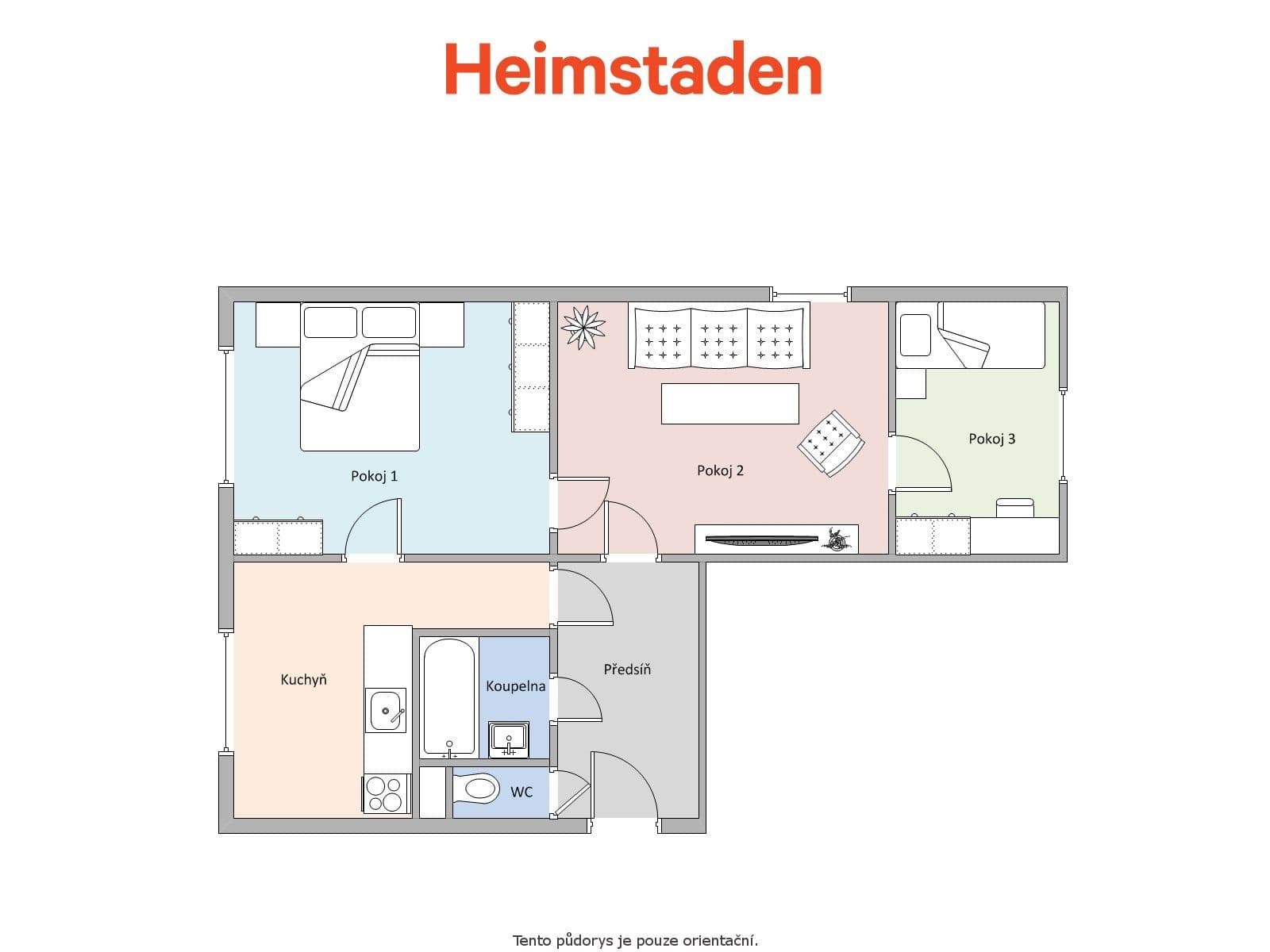 Prenájom bytu 3-izbový 54 m², Masarykova třída, Orlová, Moravskoslezský kraj Prenájom bytu 3-izbový 54 m², Masarykova třída, Orlová, Moravskoslezský kraj