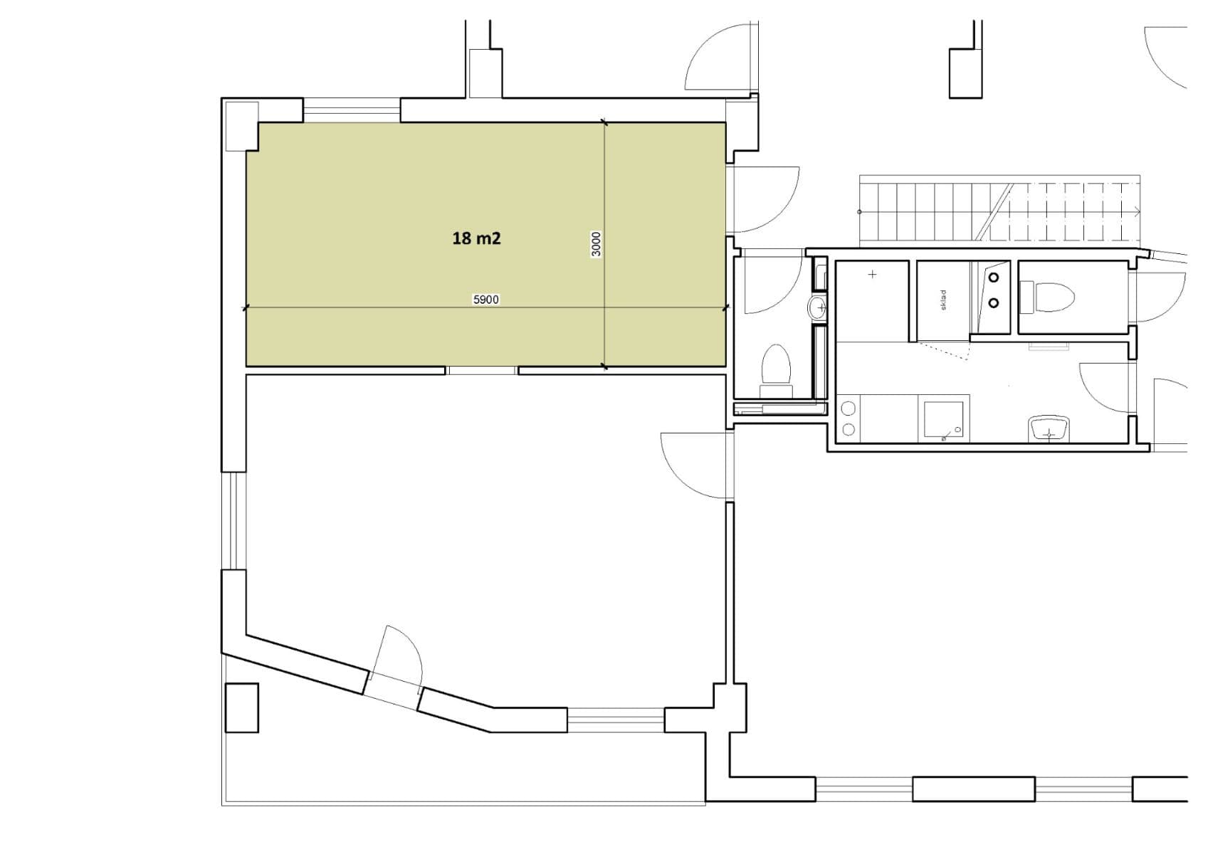 Prenájom kancelárie 18 m², Nový Zlíchov, Praha, Praha Prenájom kancelárie 18 m², Nový Zlíchov, Praha, Praha