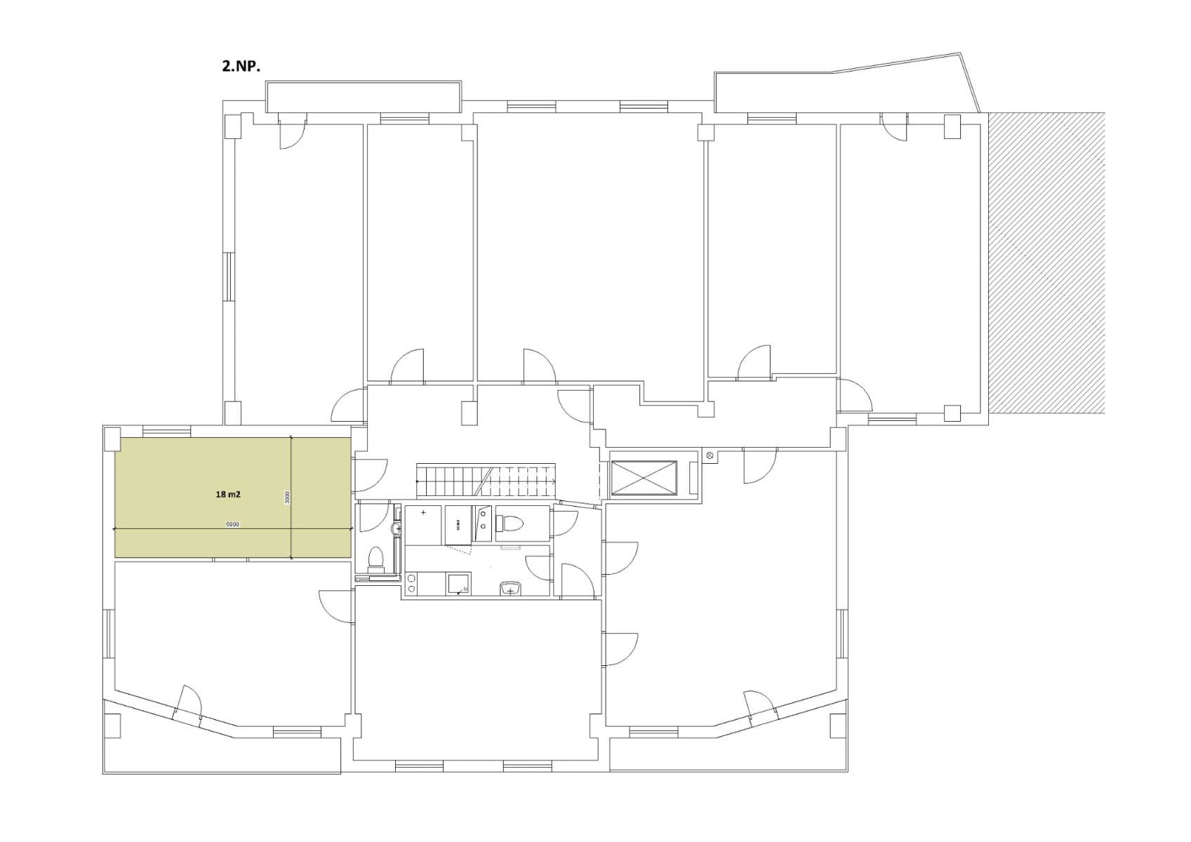 Prenájom kancelárie 18 m², Nový Zlíchov, Praha, Praha Prenájom kancelárie 18 m², Nový Zlíchov, Praha, Praha