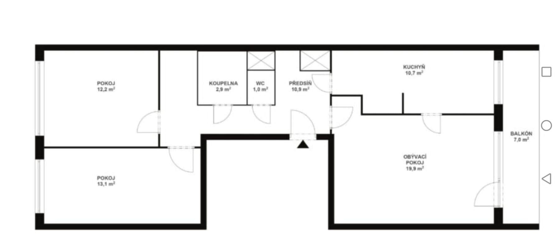 Predaj bytu 3-izbový 81 m², Nechvílova, Praha, Praha Predaj bytu 3-izbový 81 m², Nechvílova, Praha, Praha