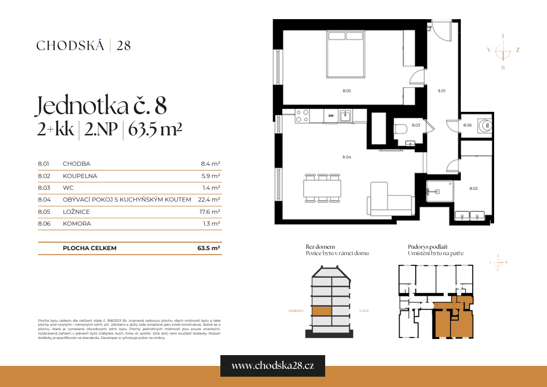 Predaj bytu 2-izbový 64 m², Chodská, Praha, Praha Predaj bytu 2-izbový 64 m², Chodská, Praha, Praha