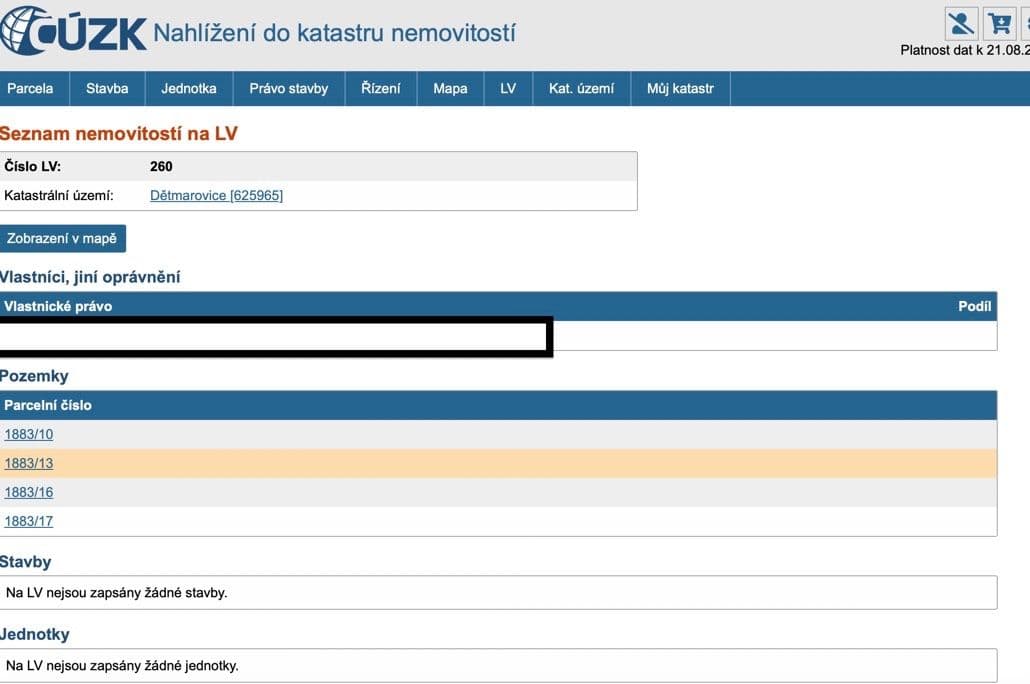 Predaj pozemku 1.107 m², Dětmarovice, Moravskoslezský kraj Predaj pozemku 1.107 m², Dětmarovice, Moravskoslezský kraj