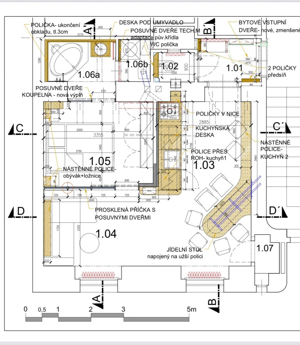Prenájom bytu 2-izbový 45 m², Rejskova, Praha, Praha Prenájom bytu 2-izbový 45 m², Rejskova, Praha, Praha