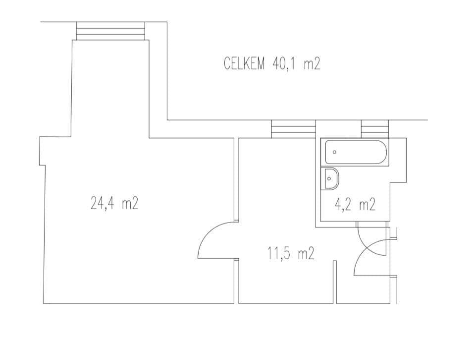 Prenájom bytu 1-izbový 41 m², Kostelní, Praha, Praha Prenájom bytu 1-izbový 41 m², Kostelní, Praha, Praha