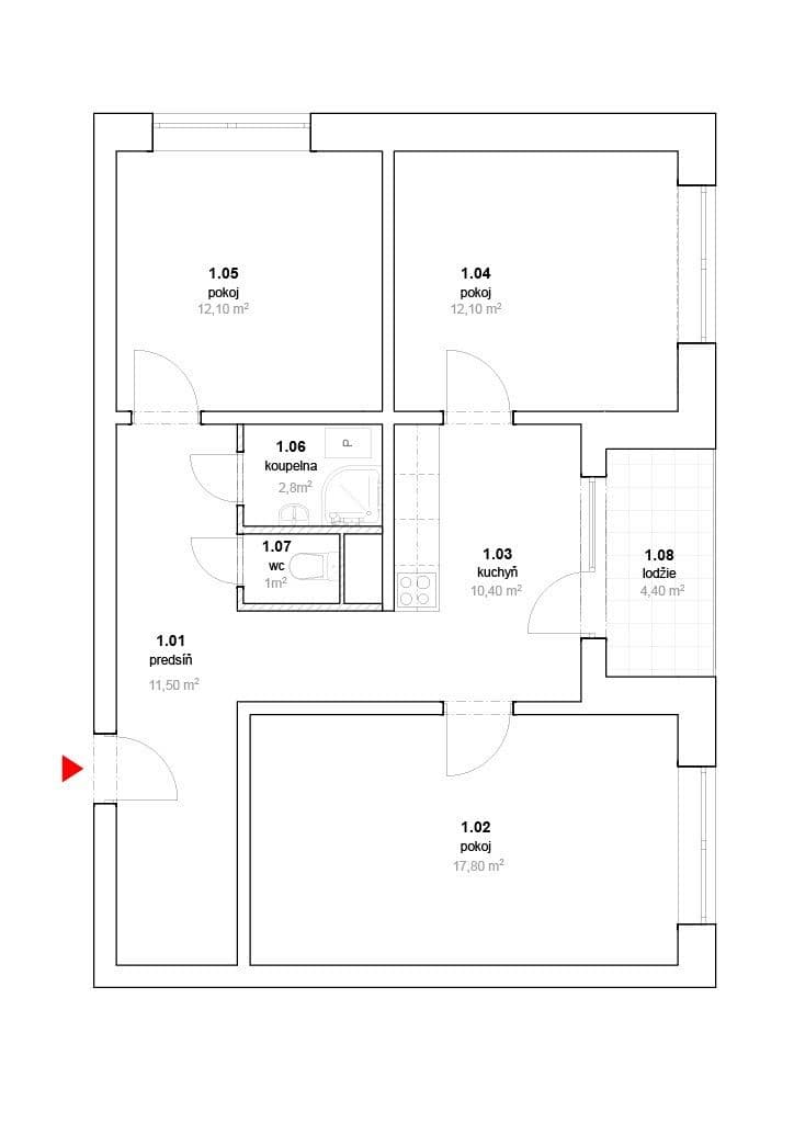 Predaj bytu 3-izbový 71 m², U Koupaliště, Karlovy Vary, Karlovarský kraj Predaj bytu 3-izbový 71 m², U Koupaliště, Karlovy Vary, Karlovarský kraj