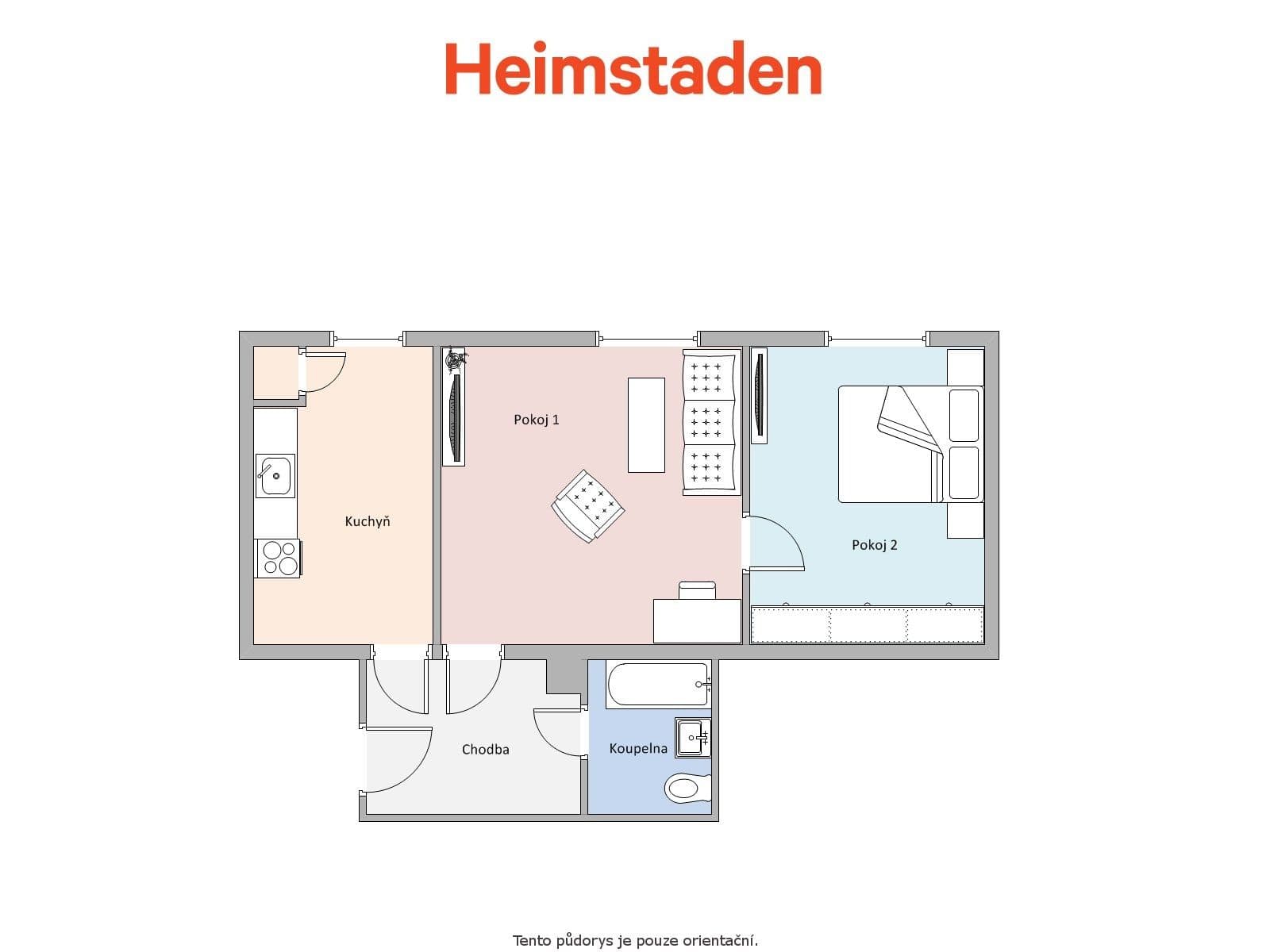 Prenájom bytu 2-izbový 57 m², Československé armády, Havířov, Moravskoslezský kraj Prenájom bytu 2-izbový 57 m², Československé armády, Havířov, Moravskoslezský kraj