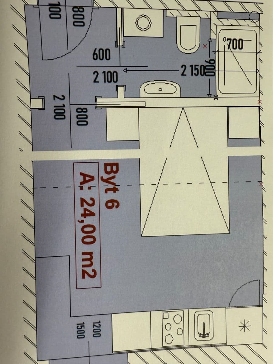Prenájom bytu 1-izbový 24 m², Josefa Houdka, Praha, Praha Prenájom bytu 1-izbový 24 m², Josefa Houdka, Praha, Praha