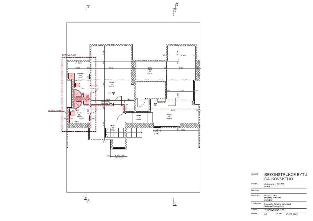 Prenájom bytu 5-izbový 200 m², Čajkovského, Praha, Praha Prenájom bytu 5-izbový 200 m², Čajkovského, Praha, Praha