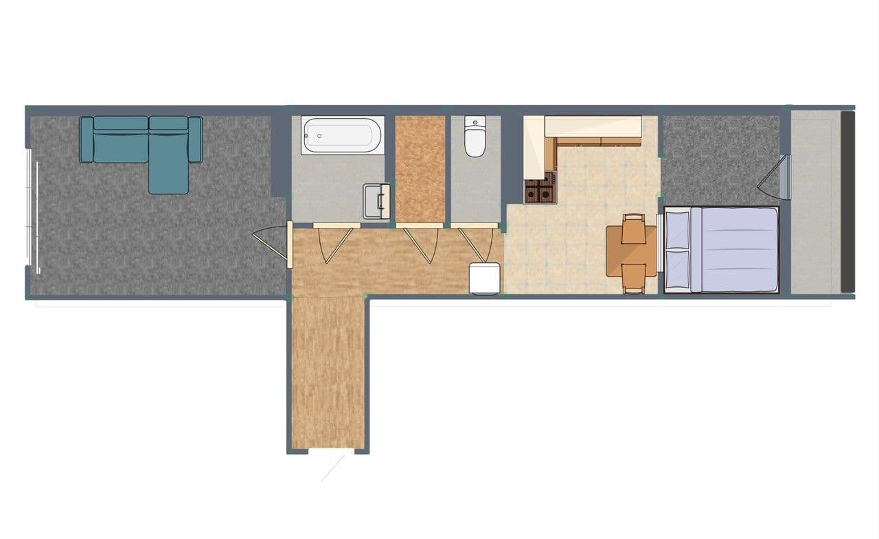 Prenájom bytu 2-izbový 52 m², K Moravině, Praha, Praha Prenájom bytu 2-izbový 52 m², K Moravině, Praha, Praha
