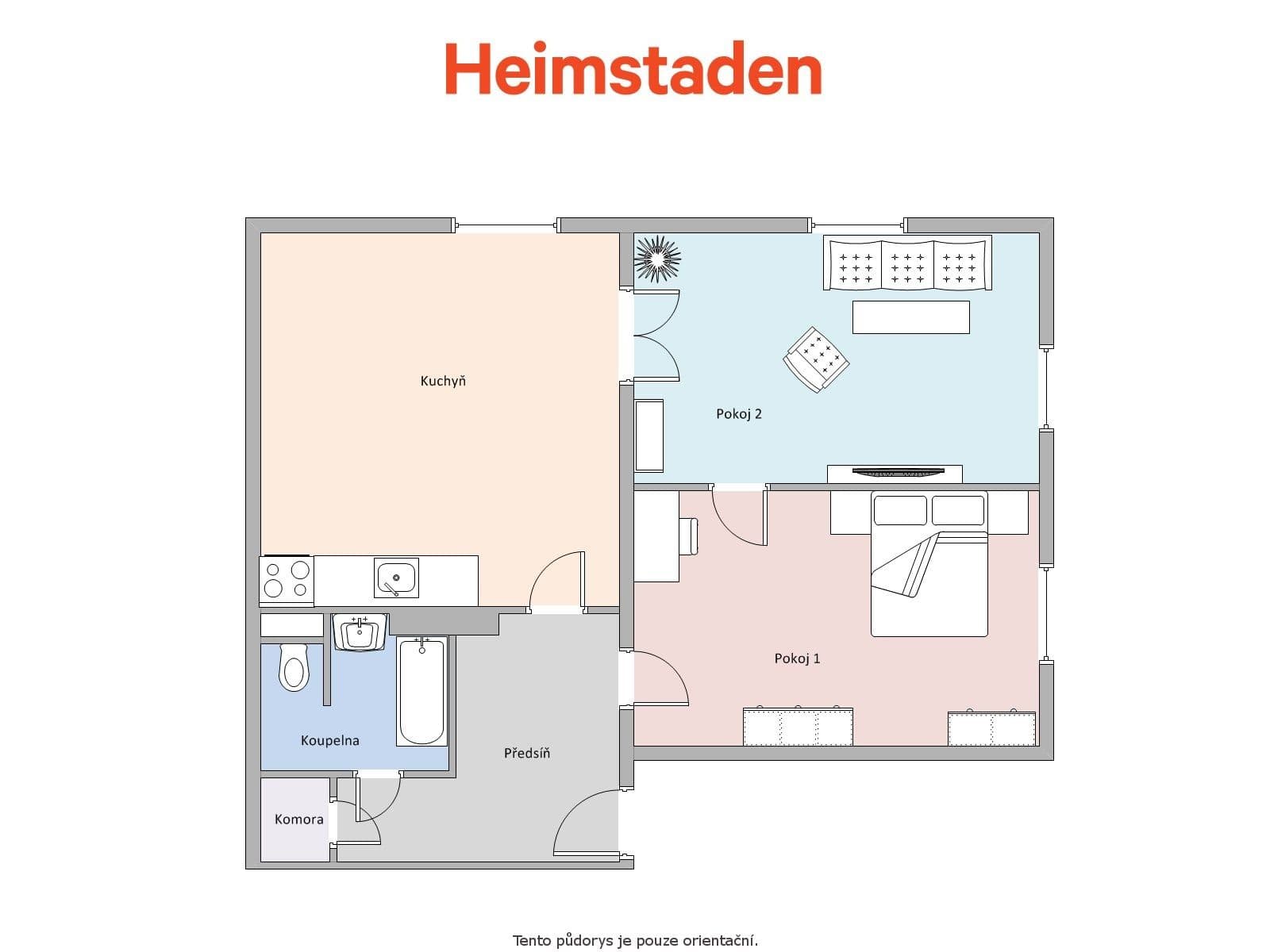 Prenájom bytu 2-izbový 59 m², Vančurova, Havířov, Moravskoslezský kraj Prenájom bytu 2-izbový 59 m², Vančurova, Havířov, Moravskoslezský kraj