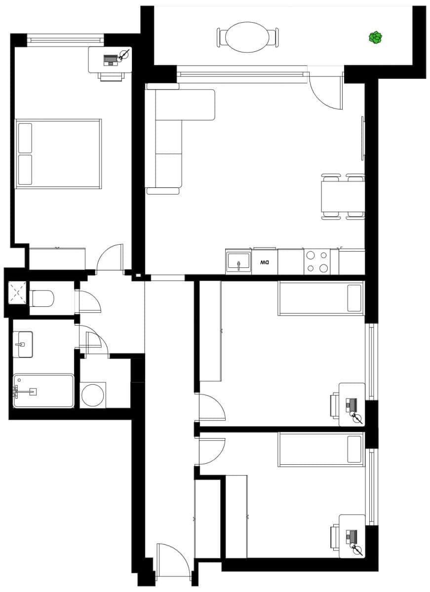 Predaj bytu 4-izbový 88 m², U Kněžské louky, Praha, Praha Predaj bytu 4-izbový 88 m², U Kněžské louky, Praha, Praha