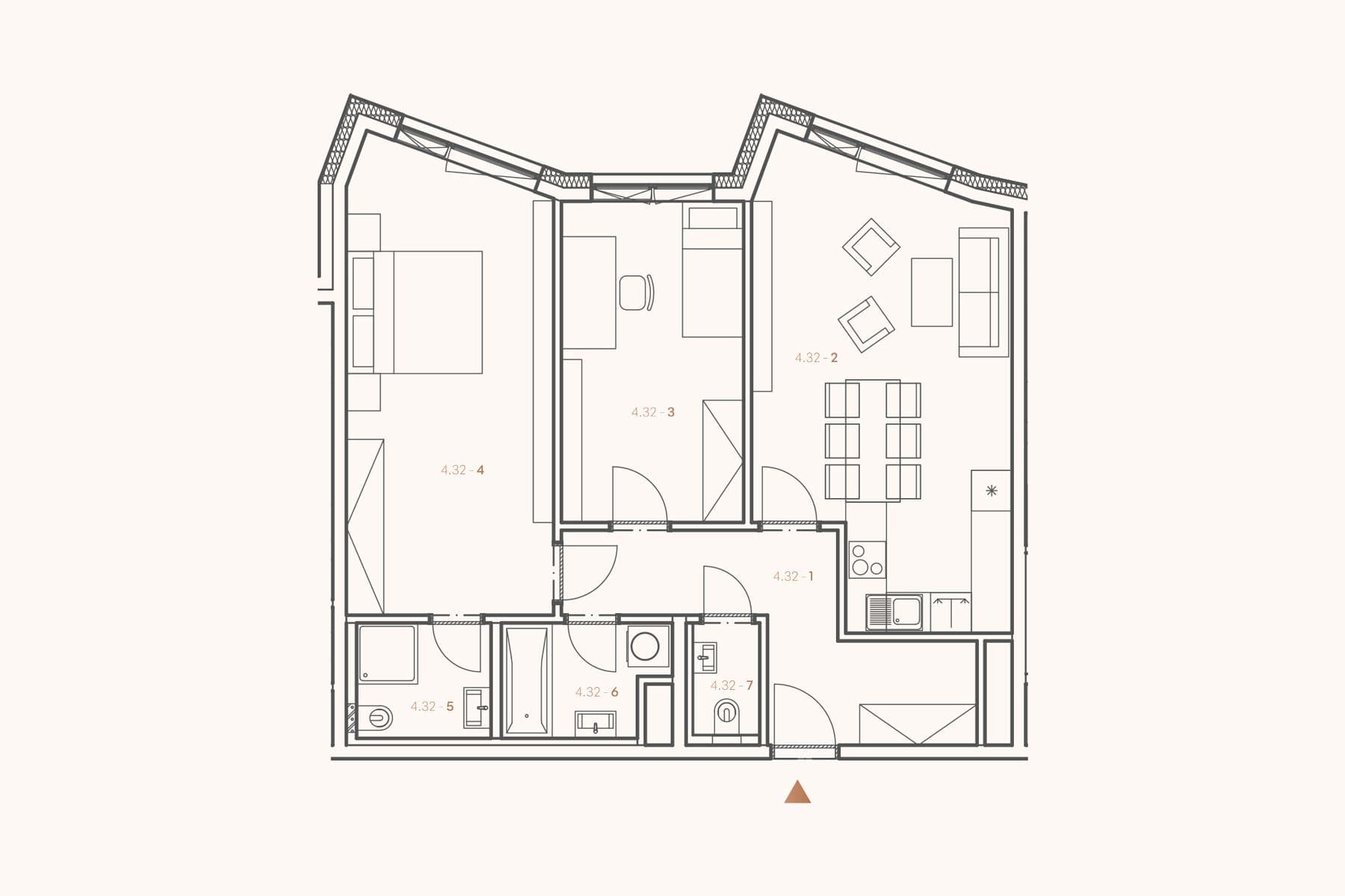 Predaj bytu 3-izbový 81 m², Boloňská, Praha, Praha Predaj bytu 3-izbový 81 m², Boloňská, Praha, Praha
