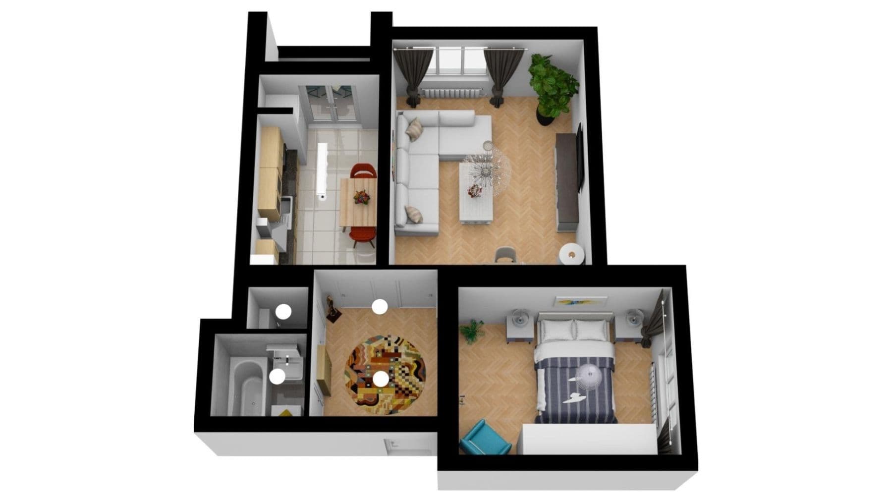 Prenájom bytu 2-izbový 53 m², Jeremenkova, Praha, Praha Prenájom bytu 2-izbový 53 m², Jeremenkova, Praha, Praha