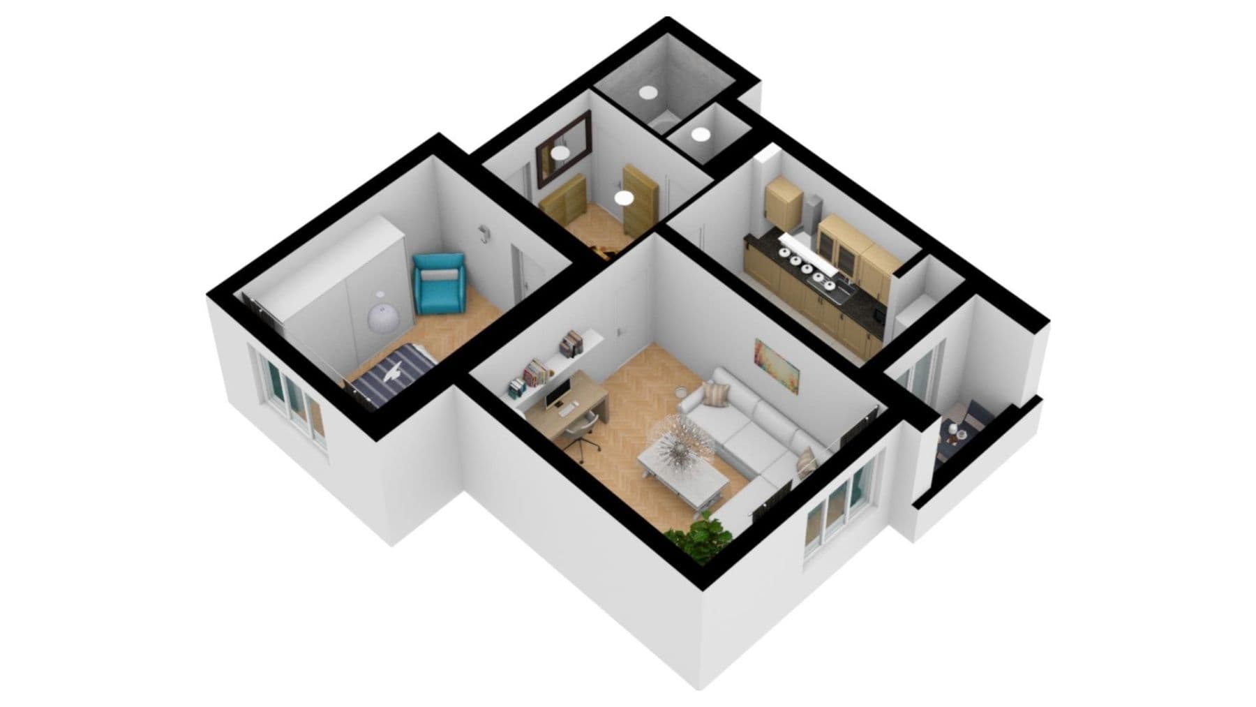 Prenájom bytu 2-izbový 53 m², Jeremenkova, Praha, Praha Prenájom bytu 2-izbový 53 m², Jeremenkova, Praha, Praha