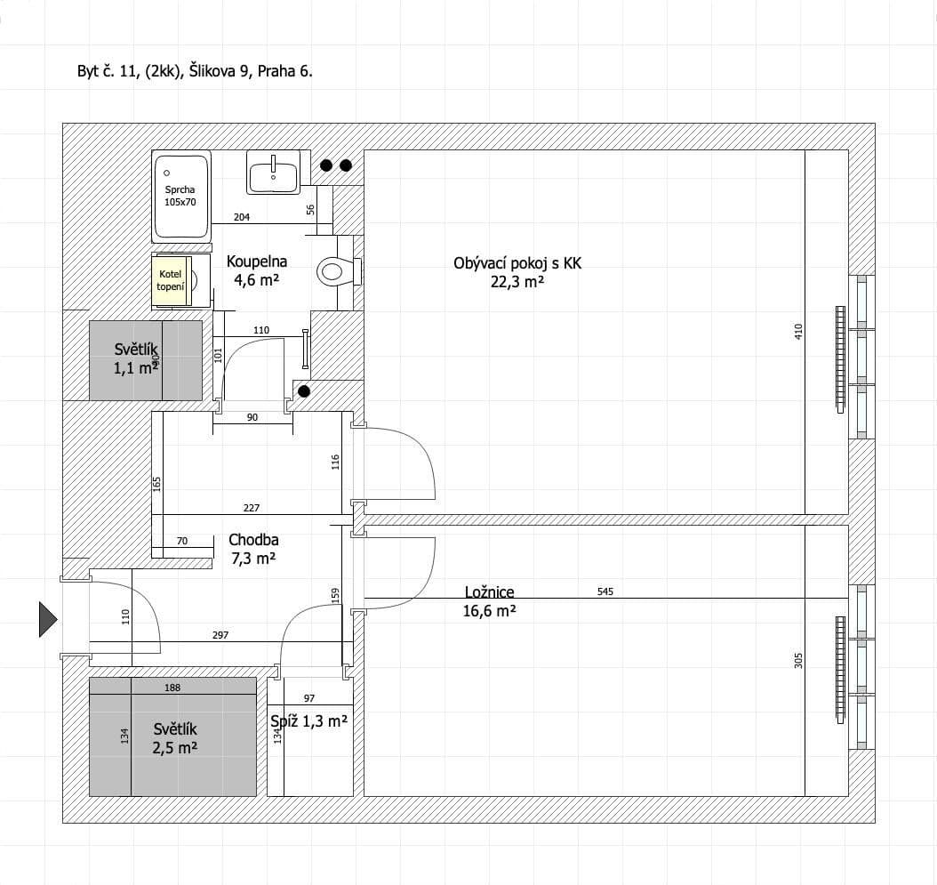 Predaj bytu 2-izbový 55 m², Šlikova, Praha, Praha Predaj bytu 2-izbový 55 m², Šlikova, Praha, Praha