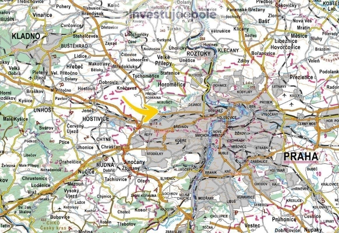 Predaj pozemku 7.770 m², Praha, Praha Predaj pozemku 7.770 m², Praha, Praha