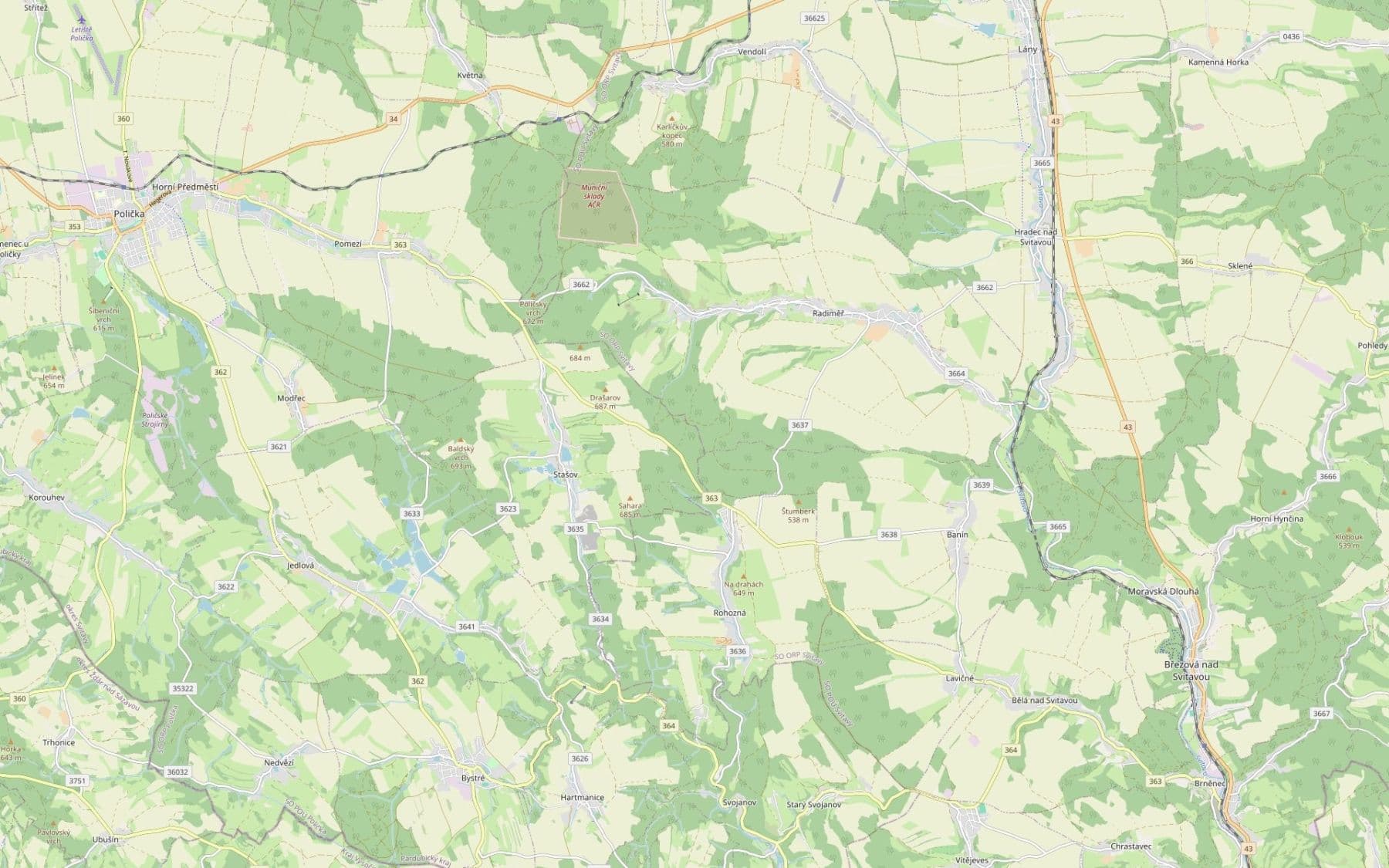 Predaj pozemku 5.064 m², Radiměř, Pardubický kraj Predaj pozemku 5.064 m², Radiměř, Pardubický kraj