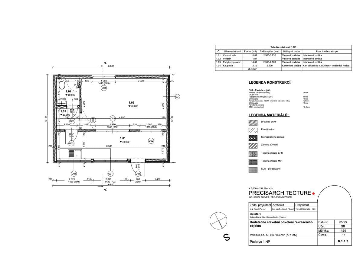 Predaj rekreačného objektu 30 m², pozemek 800 m², Velemín, Ústecký kraj Predaj rekreačného objektu 30 m², pozemek 800 m², Velemín, Ústecký kraj