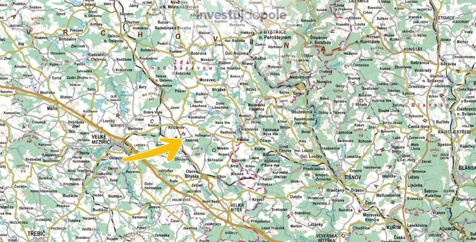 Predaj pozemku 3.942 m², Kadolec, Kraj Vysočina Predaj pozemku 3.942 m², Kadolec, Kraj Vysočina