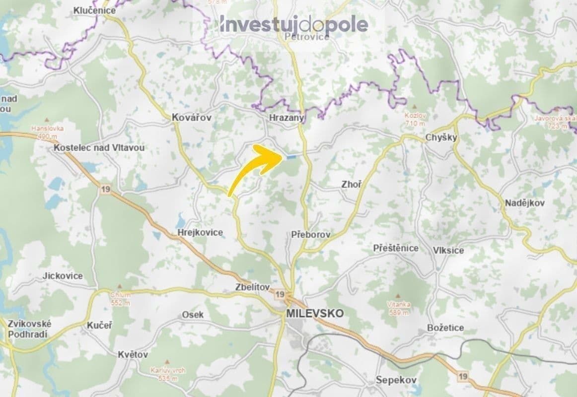 Predaj pozemku 12.302 m², Milevsko, Jihočeský kraj Predaj pozemku 12.302 m², Milevsko, Jihočeský kraj