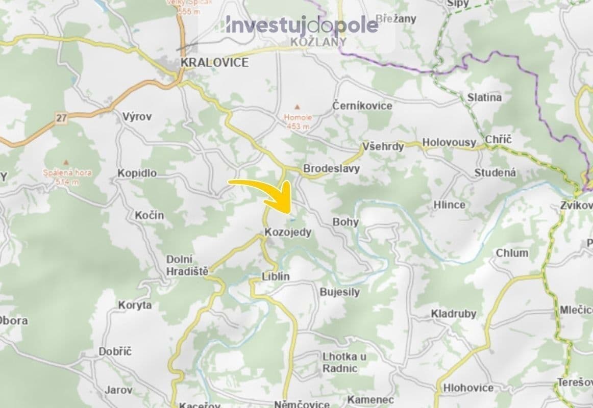 Predaj pozemku 6.626 m², Kozojedy, Plzeňský kraj Predaj pozemku 6.626 m², Kozojedy, Plzeňský kraj